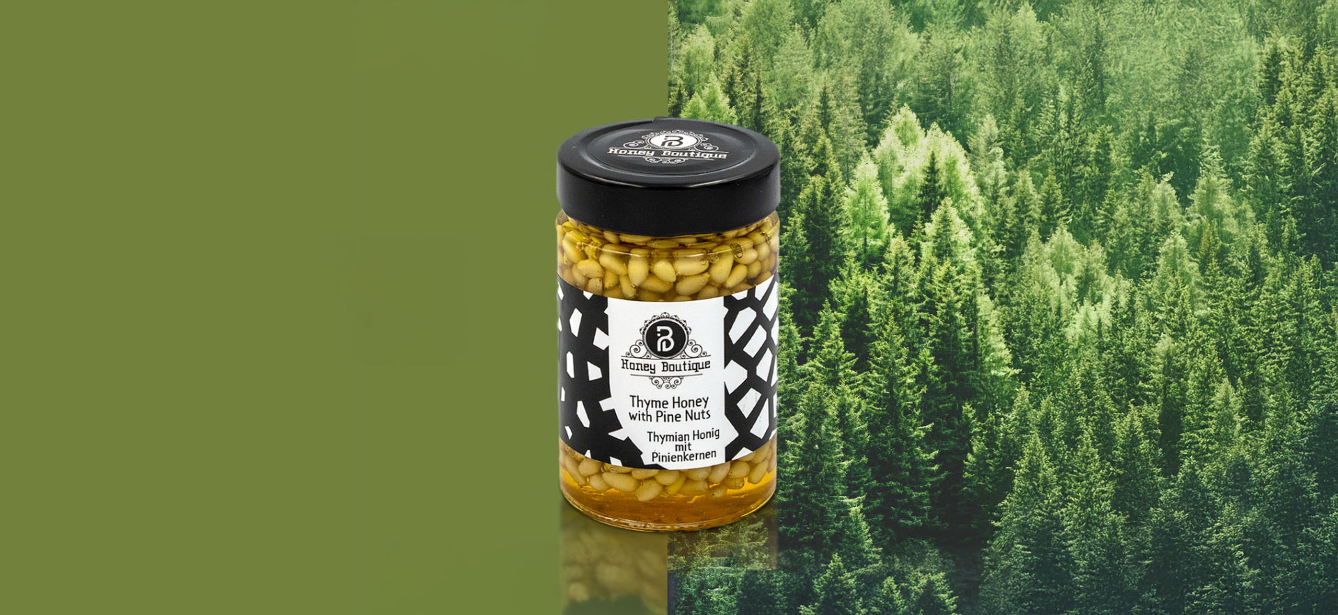 Thyme Honey with Pine Nuts