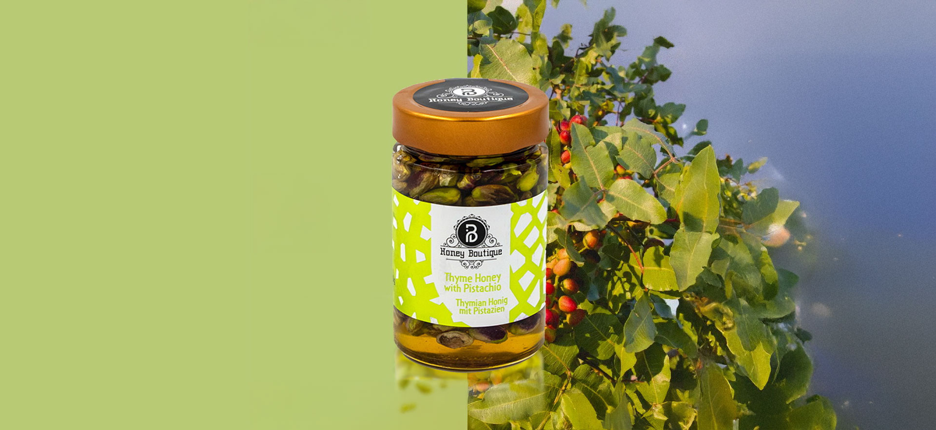 Thyme Honey with Pistachio